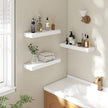 20 Inch Floating Shelves | 6.5 Inch Deep White Floating Shelves Set of 2 | 20