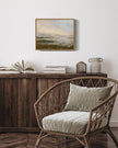 SHENIFY Landscape Framed Canvas Wall Art Vintage Dusk in The Forest Classic Paints Farmhouse Bathroom Office Decor - 11x14in Natural Framed