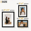 Vittanly Picture Frames Set of 20, Picture Frames Collage Wall Decor for Wall Mounting or Tabletop Display, Gallery Wall Frame Set with 4Pcs 8x10, 8Pcs 5x7 and 8Pcs 4x6, Black