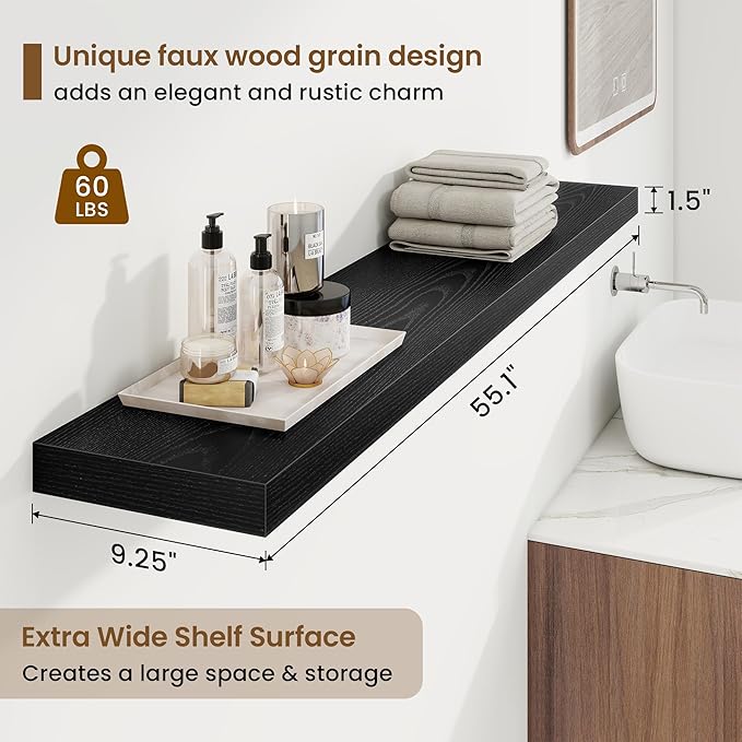 55in Floating Shelves for Wall, 55