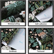 Peel and Stick Wallpaper Vintage Wall Paper Black Floral Contact Paper Removable Wallpaper 17.3