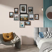 Vittanly Picture Frames Set of 10, Picture Frames Collage Wall Decor with Two 8x10, Four 5x7, and Four 4x6 Photo Frames, Gallery Wall Frame Set for Wall or Tabletop Display, Black&Brown&Grey