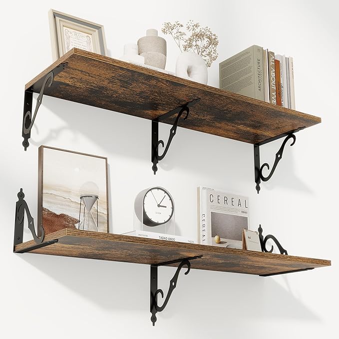 RICHFOCUS 12 Inch Deep Floating Shelves for Wall, 36
