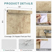 VEELIKE Grunge Cracked Concrete Wallpaper Peel and Stick 118''x32'' Wide Beige Concrete Contact Paper for Countertops Waterproof Self Adhesive Removable Cement Vinyl Wallpaper for Bedroom Bathroom