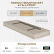 Fun Memories 72 Inch Floating Shelves, Wall Mounted Rustic Wood Floating Shelf with Invisible Brackets for Storage & Decor, 2 Pack Shelves for Bathroom,Bedroom and Kitchen, Grey