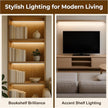 96inch Hardwired Under Cabinet Lighting for Kitchen, 6000K White Wired Undercounter Waterproof Led Strip Lights, Luces para Cocina Bajo Gabinete Under Shelf Lights