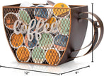 Made Easy Kit Coffee Pod Organizer - Home Coffee Bar Functional Décor - Café Station Countertop Storage Accessories (Coffee Cup (Mountable))