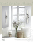 Ken & Ricky 24In Brushed Nickel Wall Sconces Set of Two,Bathroom Vanity Light Fixtures, Sconces Wall Decor Set of 2,Modern Wall Lighting for Mirror Living Room Bedroom Hallway