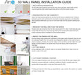 Art3d 12 Pack 3D Diamond Design Wall Panels 19.7