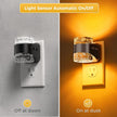 L LOHAS LED Night Light, Bubble Night Lights Plug into Wall, 2 Pack Night Lights with Dusk-to-Dawn Sensor,Dimmable Amber Pulg in Nightlights for Rooms Bathroom Hallway
