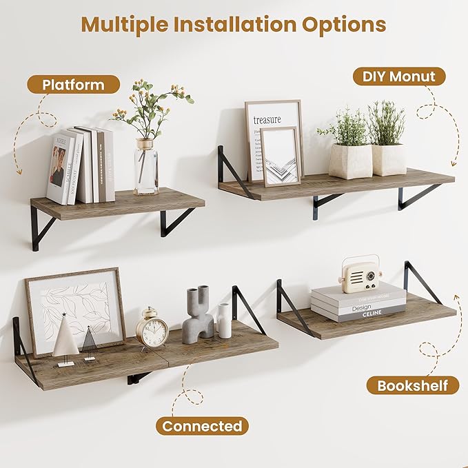 Deep Floating Shelves for Wall,36