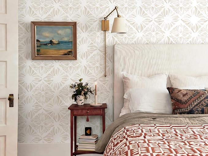 Boho Wallpaper Neutral Peel and Stick Wallpaper 393