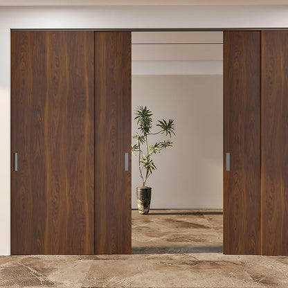 BOMENG Walnut Wood Contact Paper 32x158 inch Dark Brown Wood Wallpaper Peel and Stick Waterproof Removable Faux Wood Grain Vinyl Wrap Vintage Countertop Paper for Drawer Liner Cabinets Walls Desk