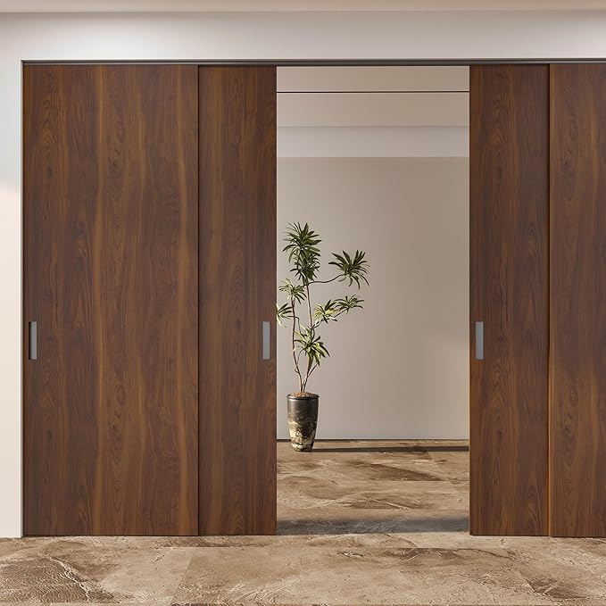BOMENG Walnut Wood Contact Paper 16x354 inch Dark Brown Wood Wallpaper Peel and Stick Waterproof Removable Faux Wood Grain Vinyl Wrap Vintage Countertop Paper for Drawer Liner Cabinets Walls Desk