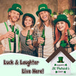 MBL St Patrick's Day Decoration - Wood Happy Saint Patricks Day Accessories Gifts, Green Shamrock Home Table Office Shelf Spring Tiered Tray Decor Centerpiece Irish Gifts for Women Men