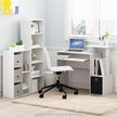 Furinno LUDER Book Shelf, 5-Cube Bookshelf, Bookcase with Open Shelf, 9.4 x 15.8 x 52, for Living Room, Bedroom, Home Office, White