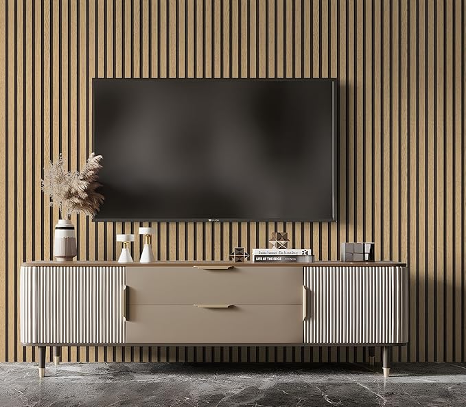 Wallpaper Peel and Stick Wood Grating Stripe Self-Adhesive Wallpaper Faux Wood Contact Paper Wood Slats Self Adhesive Wall Paper PVC Vinyl Film Removable Waterproof 17.3
