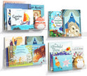 NIUBEE 16.5-Inch Acrylic Floating Bookshelves, 4-Pack, Clear Modern Wall Shelves for Child/Toddler， Invisible Ledge Book Shelves for Multi-Layer or Multi-Room Storage in Kids’ Rooms and Family Spaces