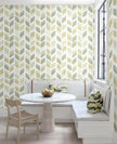 Boho Peel and Stick Wallpaper Checkered Contact Paper Neutral Geometric Wall Paper Modern Self Adhesive Removable Wallpaper for Bathroom Kitchen Cabinets Waterproof(Green/Yellow,17.3in X 32.8ft)