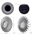 BONNYCO Wall Mirrors Pack of 3 Round Silver Mirrors for Home Decor, Bedroom and Room. Espejos Decorativos de Pared Sala Dormitorio, Circle Wall Decor Minimalist Vintage, Chic. Gifts for Women Mums
