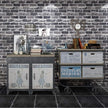 Okydoky Peel and Stick Wallpaper, Grey Brick Wallpaper for Home Decoration, Contact Paper Stick and Peel Backsplash, Vinyl Self Adhesive Wall Paper for House, Workshop&Office, 17.3