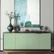 Abyssaly Green Peel and Stick Wallpaper Embossed Silk Textured Wallpaper 15.7