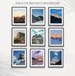 Wiscet 11x14 Picture Frame Set of 9, Display Pictures 8x10 with Mat or 11x14 Without Mat, Photo Frame for Wall Mounting or Tabletop Display, Black.