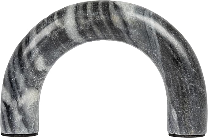 Creative Co-Op Marble Arch Tabletop Shelf, Grey Accent Decor