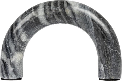 Creative Co-Op Marble Arch Tabletop Shelf, Grey Accent Decor