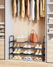 Kitsure Shoe Rack - 3-Tier Space-Saving Shoe Organizer & Shoe Shelf with Handle, Easy Assembly, Sturdy Metal Shoe Rack for Closet, Entryway, Bedroom, 28.0