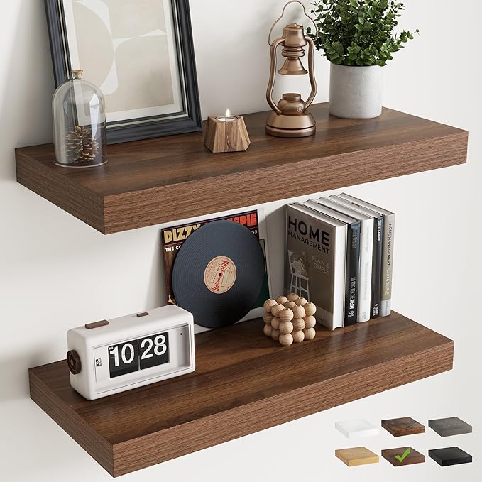 30 Inch Floating Shelves for Wall Set of 2, 12