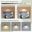 L LOHAS LED Gold Wireless Picture Lights for Wall, 3 Pack Magnetic Rechargeable 1200mAh Battery Operated Picture Light with Remote & Timer, Dimmable 3CCT Art Light for Paintings, Frames, Gallery
