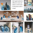 JIC Gem Agate Decorative Book Ends Blue Gemstone Geode Bookends Cool Crystal Bookends for Shelves Book Ends for Heavy Duty Books with Rubber Bumpers for Office and Home Décor (1 Pair,4-6 LBS)