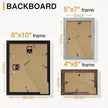 Vittanly Picture Frames Set of 10, Picture Frames Collage Wall Decor with Two 8x10, Four 5x7, and Four 4x6 Photo Frames, Gallery Wall Frame Set for Wall or Tabletop Display, Black&Brown&Grey