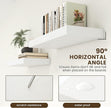30 Inch Floating Shelves | 12 Inch Deep White Floating Shelves Set of 2 | 30