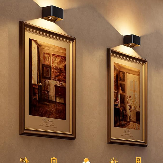 NIORSUN Motion Sensor Wall Light, 5000mAh Battery Operated Wall Sconce with Remote, 3CCT Dimmable Rechargeable Wall Lights,Wireless Sconces for Living Room Bedroom Hallway