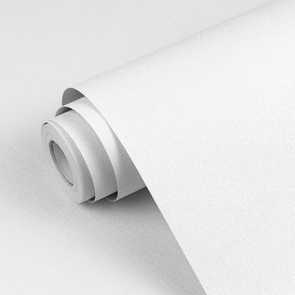 White Contact Paper Solid White Peel and Stick Wallpaper 17.3"x80" Matte Self Adhesive Waterproof Vinyl Roll for Bathroom Kitchen Backsplash Cabinets Shelf Liners Drawers