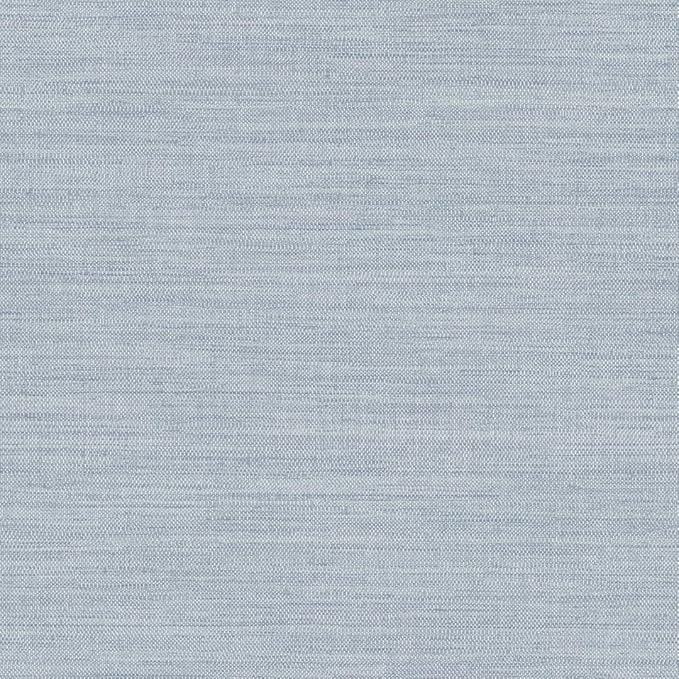 Tempaper Textured Powder Blue Horizontal Faux Grasscloth Removable Peel and Stick Wallpaper, 20.5 in X 16.5 ft, Made in The USA
