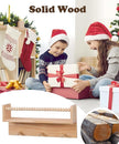 BOMID Wall Bookshelves,Set of 4 Natural Wood Floating Bookshelf,Nursery Shelves,Floating Book Shelves for Wall(Burlywood)