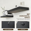 Deep Floating Shelves | 36 Inch Black Floating Shelves Set of 2 | 12 Inch Deep Rustic Wood Shelves for Wall | 36