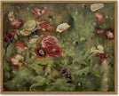 SHENIFY Vintage Landscape Framed Canvas Wall Art Poppies Flower Classic Wall Prints Modern Kitchen Bathroom Office Decor - 11x14in Natural Framed