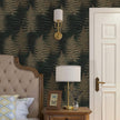 JiffDiff Botanical Fern Peel and Stick Wallpaper Green Grunge Leaf Removable Wallpaper Botanical Greenery Self Adhesive 17.73