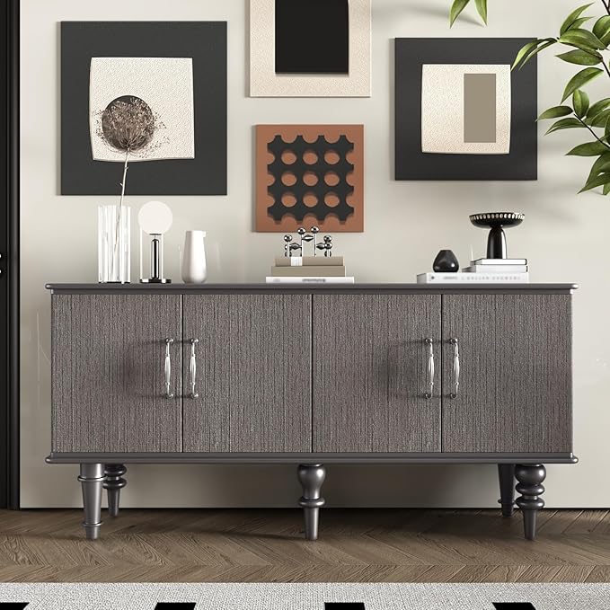 CRE8TIVE Dark Grey Grasscloth Wallpaper Removable Textured Wallpaper Stick and Peel Grasscloth Contact Paper for Cabinets Waterproof Self Adhesive Fabric Wall Paper for Bathroom Bedroom Walls 12"x354"