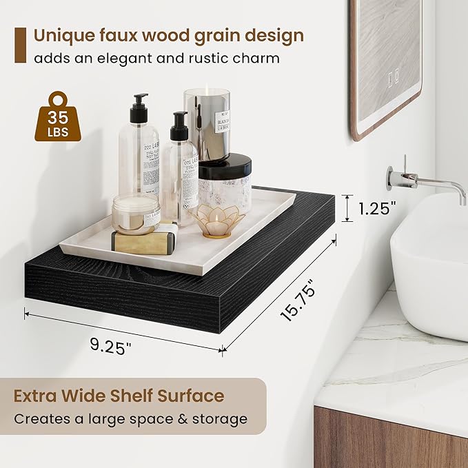 16in Floating Shelves for Wall, 16