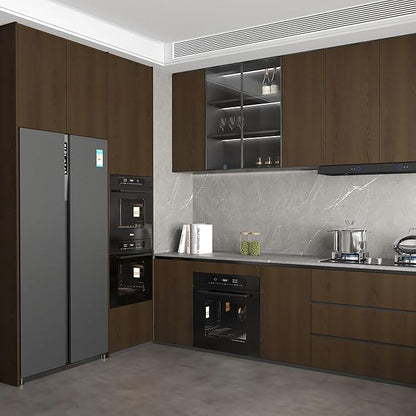 Large Size 31.5"x354" Extra Wide Thickened Wood Grain Wallpaper Waterproof Self Adhesive Wall Paper Dark Brown Contact Paper Wood Peel and Stick Wallpaper Wood Vinyl Wrap for Bathroom Apartment Walls