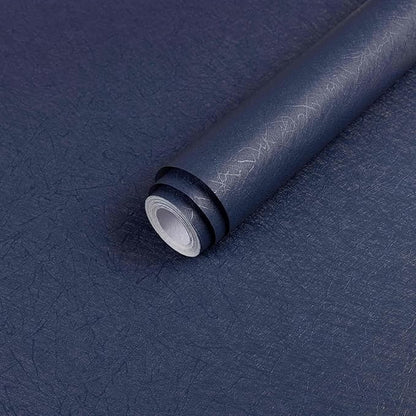 Dark Blue Peel and Stick Wallpaper - Removable Waterproof Self Adhesive Contact Paper - Silk Boys Wall Covering Poster Board - Kitchen Countertop Vinyl Wrap for Bathroom Cabinet 15.7" x 590.5"