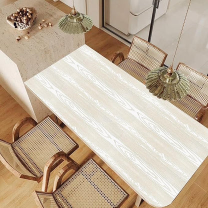 Yun-aeon White and Gold Wood Contact Paper 17.3"x120" Rustic Wooden Peel and Stick Wallpaper Removable Self-Adhesive Wallpaper Wood Grain Contact Paper for Countertops Cabinets