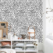 Black and White Polka-Dot Contact Paper Self-Adhesive Contact Paper Moire Dot Peel and Stick Wallpaper Decorative Spots for Walls Nurseryls A Set of 17.3