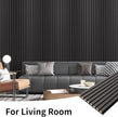 Art3dwallpanels Wood Slat Wall Panel, 108'' x 13'' Wood Panels for Wall 2 Pack 3D Soundproof Wall Panels, Large Acoustic Panels for Interior Ceiling and Wall Decor Noise Reduction,Smoky Wood