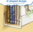 NIUBEE 24-Inch Acrylic Kids Floating Bookshelves, 2-Pack, Wall Mounted Clear Shelves for Kids' Growing Book Collections in Nurseries/Bedroom/Playrooms